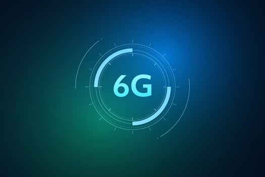 concept of technology 6G mobile network , New generation telecommunication , high-speed mobile Internet, vector