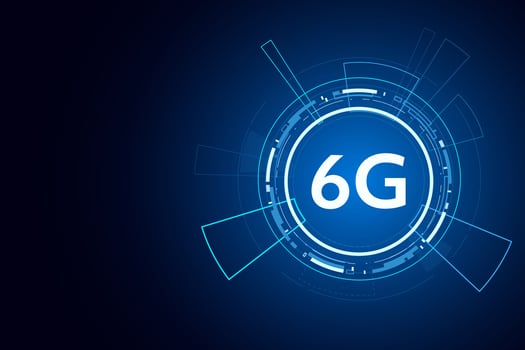 concept of technology 6G mobile network , New generation telecommunication , high-speed mobile Internet, vector