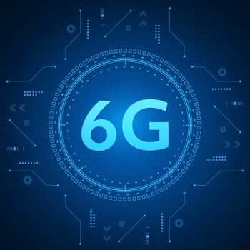 concept of technology 6G mobile network , New generation telecommunication , high-speed mobile Internet, vector