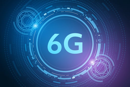 concept of technology 6G mobile network , New generation telecommunication , high-speed mobile Internet, vector