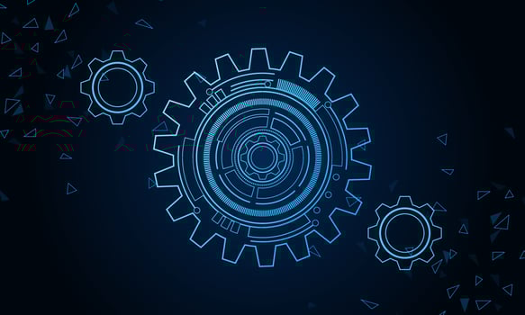 digital technology and engineering, digital telecoms concept, Hi-tech ,futuristic technology background, vector illustration.