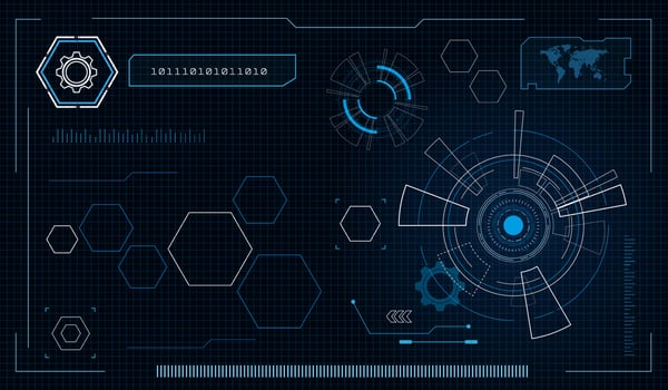 Sci fi futuristic user interface, HUD, Technology abstract background , Vector illustration.