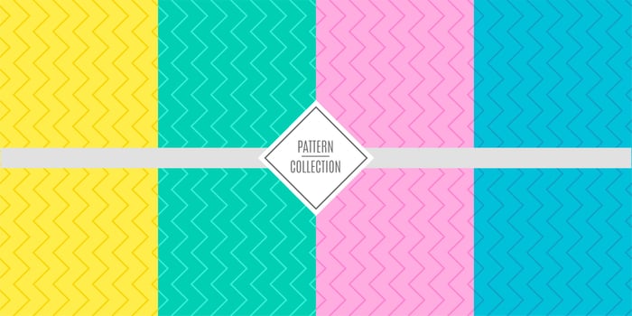 A set of vector patterns of patterns of bright cheerful colors. Templates for birthday celebrations, invitations for children, scrapbooking. Vector illustration. Bright backgrounds.