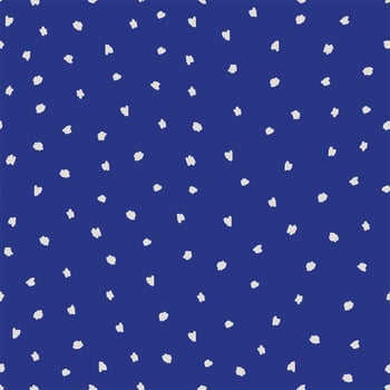 A stylish pattern of white dots blots on a dark blue background. For wedding invitations, postcards, posters, labels of cosmetics and perfumes. Vector illustration