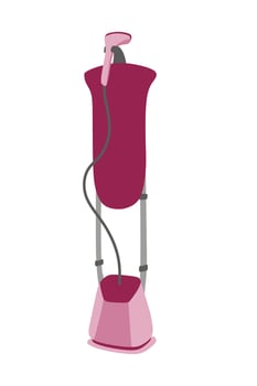 Steamer for clothes Vector illustration in a flat style on a white background..