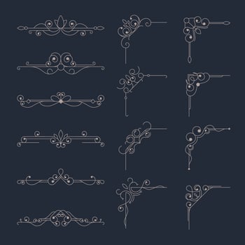 Decorative Border Elements vector