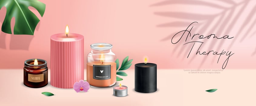 Scented Candles Poster vector