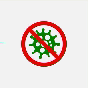 stop corona virus icon vector design