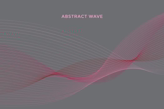 Elegant modern minimal abstract wavy lines vector