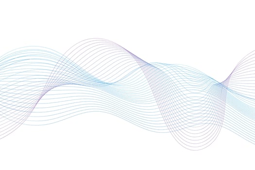 Elegant modern minimal abstract wavy lines vector