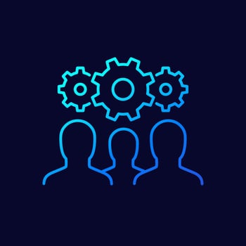 business committee line icon, vector