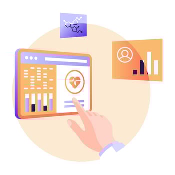Medical discussion flat illustration, editable vector