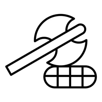 Axe Line Icon vector
