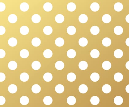 Gold polka dots pattern, colorful holiday background - vector abstract background