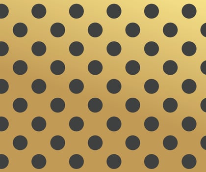Gold polka dots pattern, colorful holiday background - vector abstract background