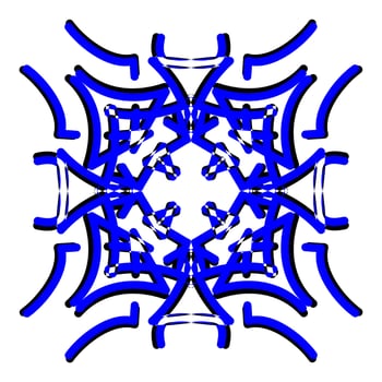 Abstract vector design in blue color. Perfect for corporate, background, t-shirt