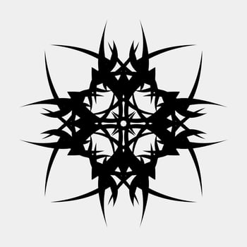 vector illustration of tattoo or flower motifs for body or wall decoration and others