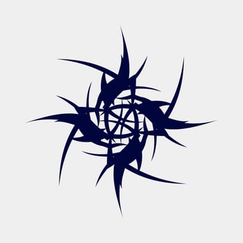 vector illustration of scary and cool tattoo motifs for muscular men