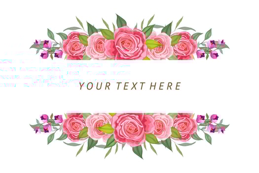 beautiful rose background for greetings or invitations vector