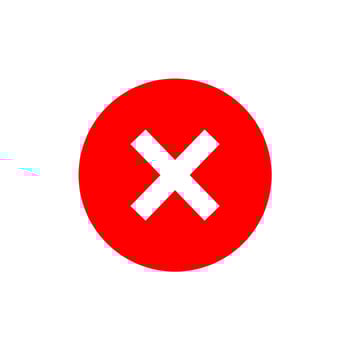 Wrong mark . line vector icon
