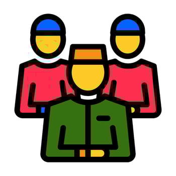 Prayer Filled Line Icon Suitable for Ramadan Moment vector