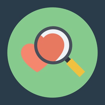Searching Love Concepts vector