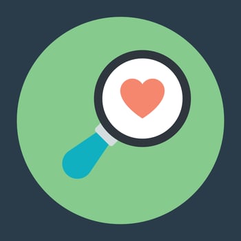 Searching Love Concepts vector