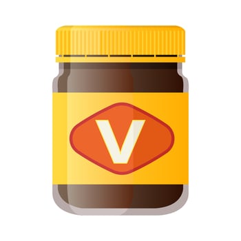 Australian food spread cartoon vector illustration isolated object