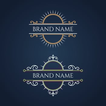 Luxury vintage business logo collection. - Vector. vector