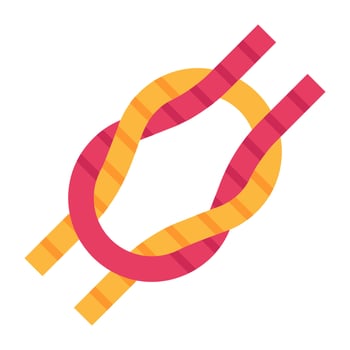 Knot flat icon with high quality graphics vector