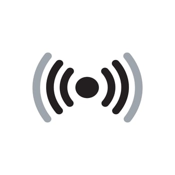 Signal icons. Network signal or Internet Icon. Wireless technology icons. WIFI icons. Wifi signal strength. Radio signals waves and light rays, radar, wifi, antenna and satellite signal symbols vector