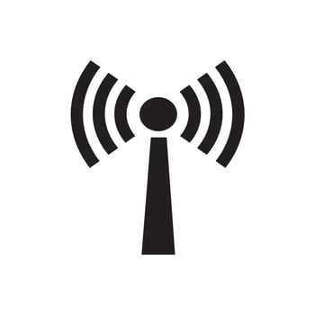 Signal icons. Network signal or Internet Icon. Wireless technology icons. WIFI icons. Wifi signal strength. Radio signals waves and light rays, radar, wifi, antenna and satellite signal symbols vector