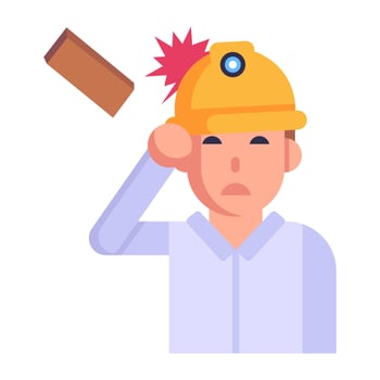 A well-designed flat icon of architect vector