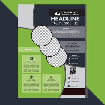 flyer design template vector