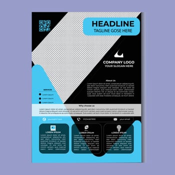 flyer design template vector