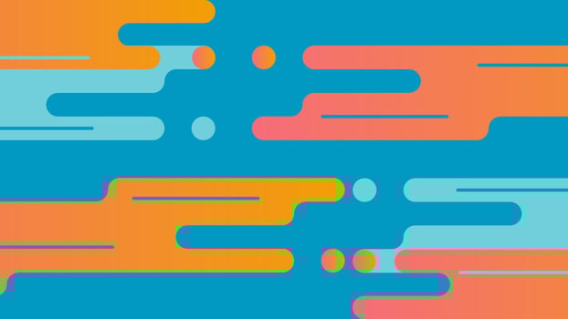 Abstract Orange Blue Geometric Background vector