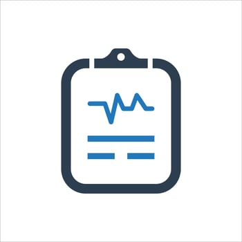 Medical test icon, Health Test Report Icon vector