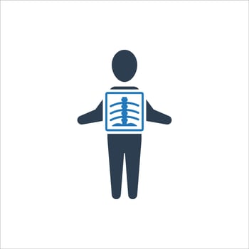 X-ray icon, Radiology Icon, health professional design vector