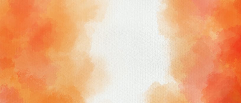 Hand painted orange and yellow color with watercolor texture vector