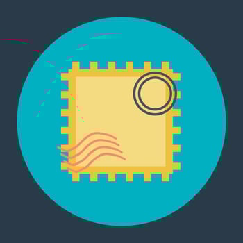 Trendy Postmark Concepts vector