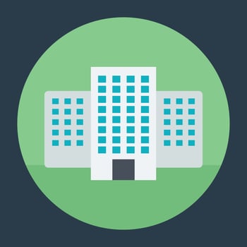 Trendy Building Concepts vector