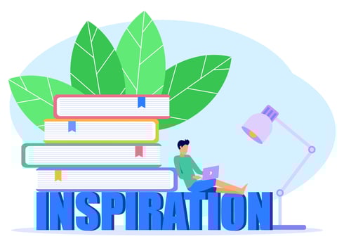 Illustration vector graphic cartoon character of inspiration