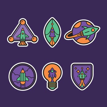 Rocket Logo Element vector