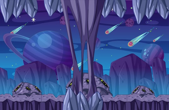 Fantasy Galaxy Space Background vector