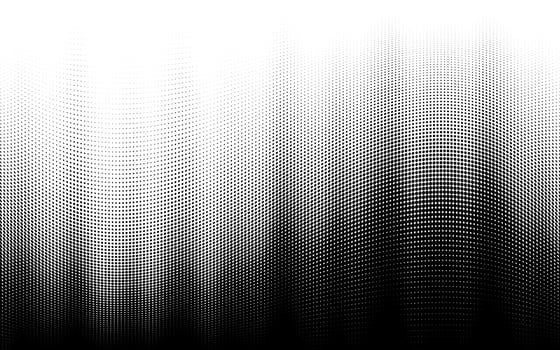 Vector halftone tonal fade abstract vector background. Half tone pattern with smooth black and white transitions.