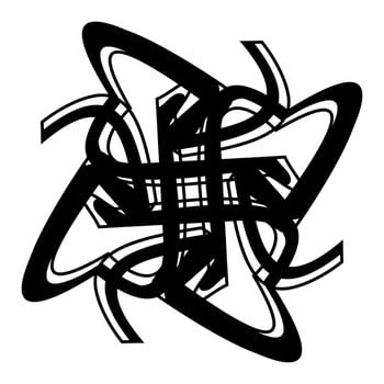 Abstract vector design in black color. Perfect for corporate, background, t-shirt,  and so on.