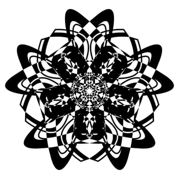 Abstract vector design in black color. Perfect for corporate, background, t-shirt,  and so on.