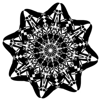 Abstract vector design in black color. Perfect for corporate, background, t-shirt,  and so on.
