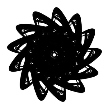 Abstract vector design in black color. Perfect for corporate, background, t-shirt,  and so on.