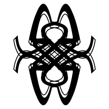 Abstract vector design in black color. Perfect for corporate, background, t-shirt,  and so on.